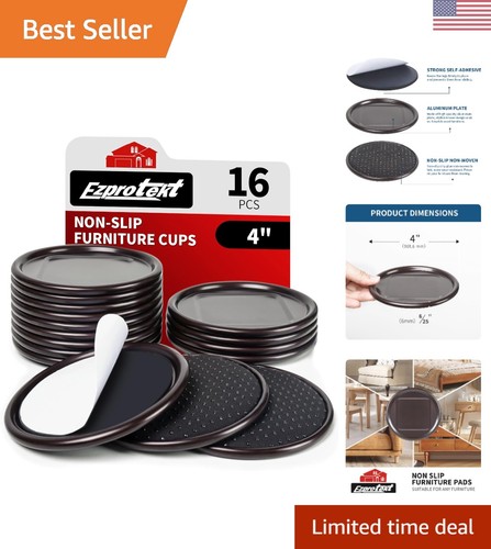 Pcs inch round non slip - 16, 4-inch