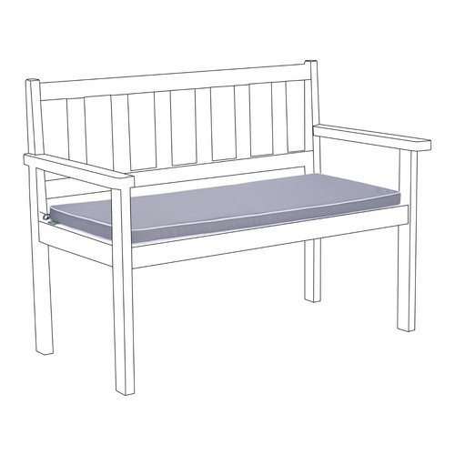 Grey seater outdoor - seater, bench