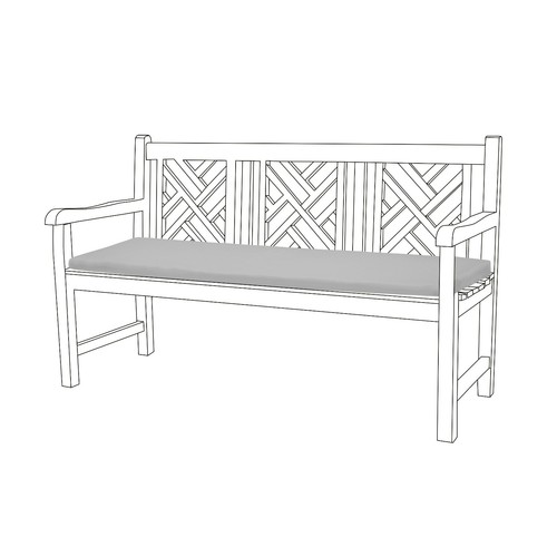 Grey seater garden bench - 3, pad