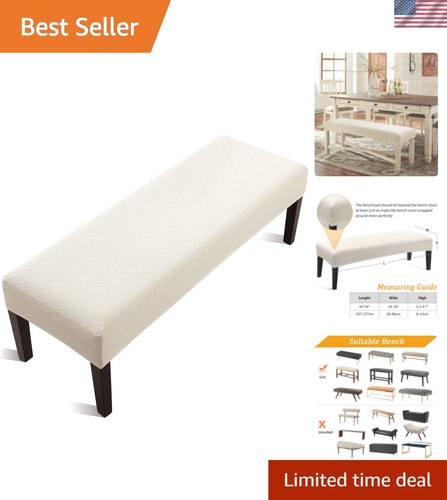 Stretch jacquard dining bench - jacquard,