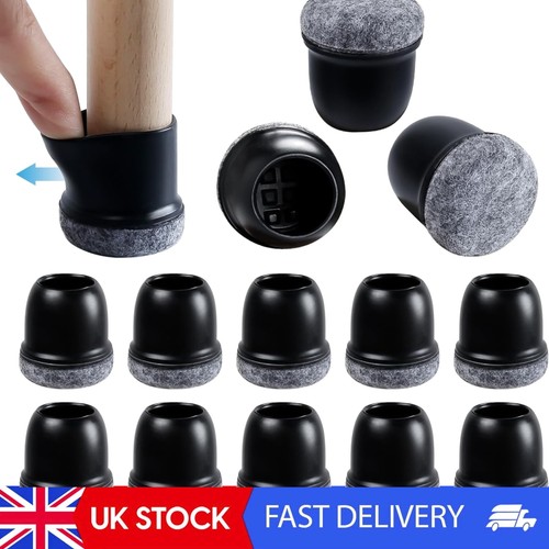 Black silicone chair - leg, caps