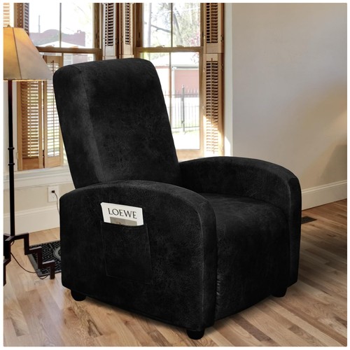 Black recliner slipcover - black,