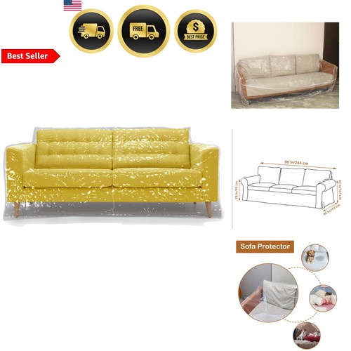 Clear waterproof couch cover - clear,