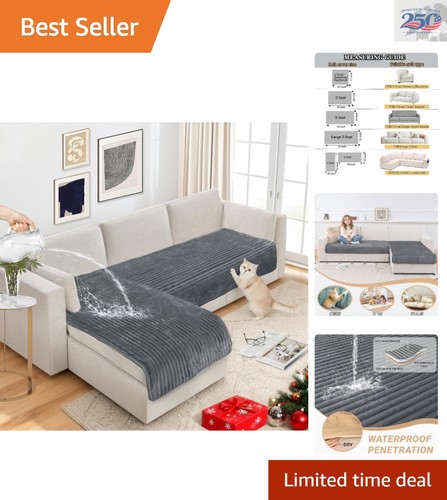 Dark grey flannel couch - dark,
