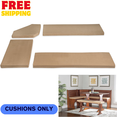 Beige fabric nook cushion - pc,
